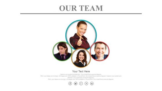 Team Of Four Expert People Powerpoint Slides