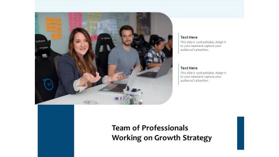 Team Of Professionals Working On Growth Strategy Ppt PowerPoint Presentation Professional Structure PDF