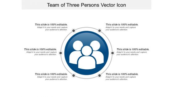 Team Of Three Persons Vector Icon Ppt PowerPoint Presentation Icon Example File PDF