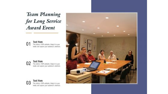 Team Planning For Long Service Award Event Ppt PowerPoint Presentation Pictures Influencers PDF