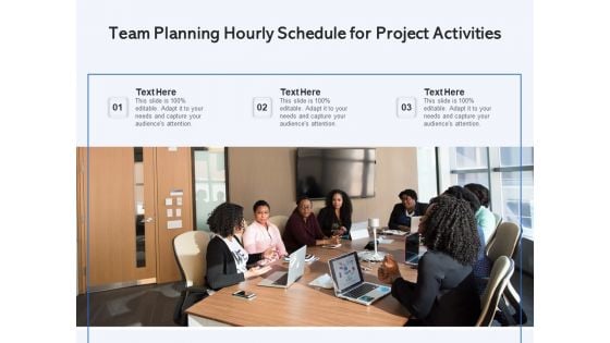 Team Planning Hourly Schedule For Project Activities Ppt PowerPoint Presentation Gallery Microsoft PDF