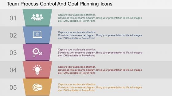 Team Process Control And Goal Planning Icons Powerpoint Templates