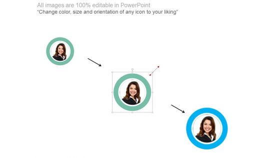 Team Profiles With Business Icons Powerpoint Slides