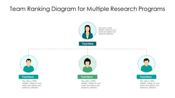 Team Ranking Diagram For Multiple Research Programs Ppt PowerPoint Presentation Inspiration Model PDF