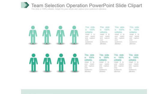 Team Selection Operation Powerpoint Slide Clipart