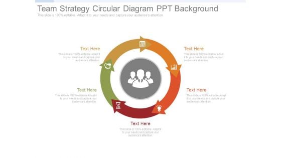 Team Strategy Circular Diagram Ppt Background