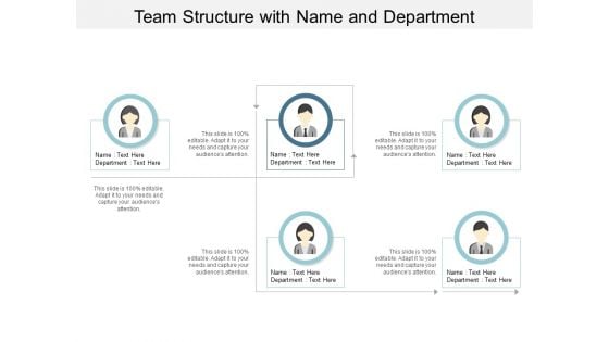 Team Structure With Name And Department Ppt PowerPoint Presentation File Professional