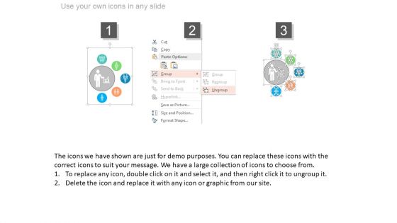 Team With Strategic Planning Icons PowerPoint Slides