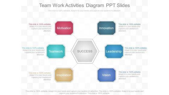 Team Work Activities Diagram Ppt Slides