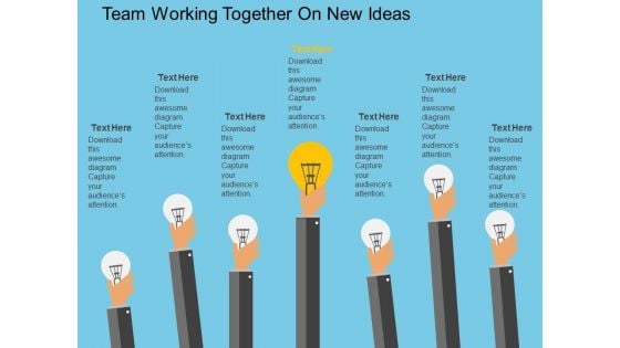 Team Working Together On New Ideas Powerpoint Template