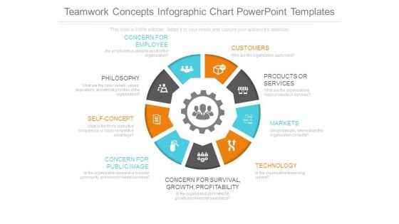 Teamwork Concepts Infographic Chart Powerpoint Templates