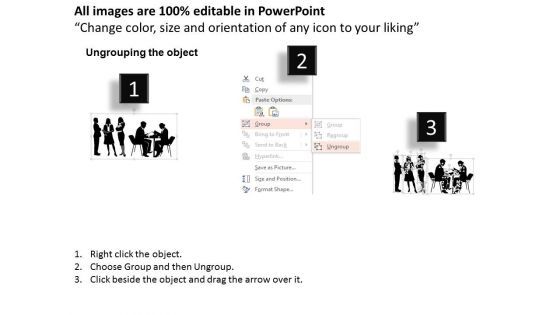 Teamwork Diagram For Conjoint Analysis Powerpoint Template