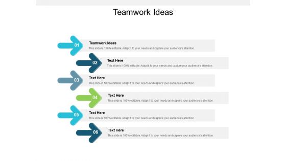 Teamwork Ideas Ppt PowerPoint Presentation Show Mockup