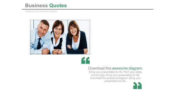 Teamwork Quote For Business Growth Powerpoint Slides