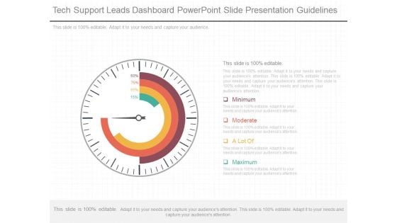 Tech Support Leads Dashboard Powerpoint Slide Presentation Guidelines