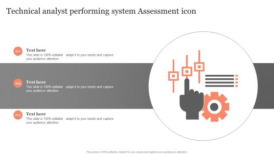 Technical Analyst Performing System Assessment Icon Ppt Infographic Template Example PDF