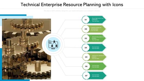 Technical Enterprise Resource Planning With Icons Ppt Gallery Graphics Template PDF