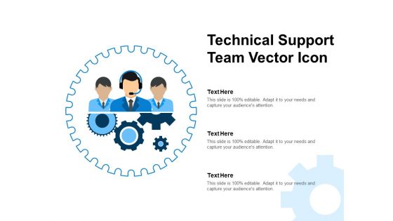 Technical Support Team Vector Icon Ppt PowerPoint Presentation Slides Topics