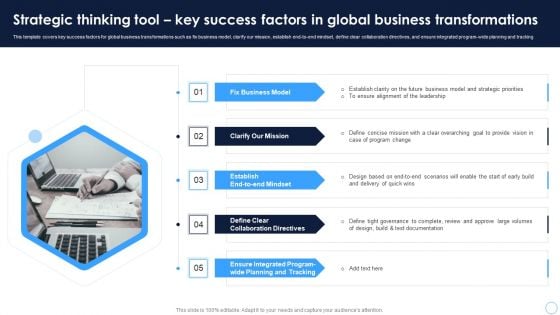 Technical Thinking Strategic Thinking Tool Key Success Factors In Global Business Professional PDF