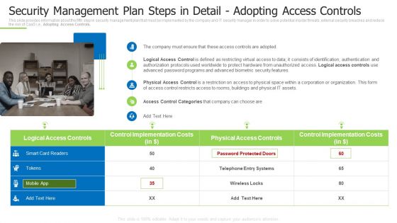 Techniques And Strategies To Reduce Security Management Risks Security Management Plan Steps Portrait PDF