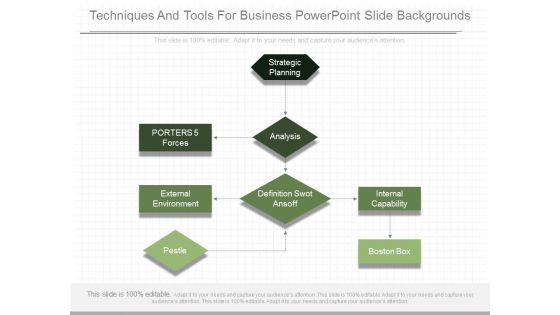 Techniques And Tools For Business Powerpoint Slide Backgrounds