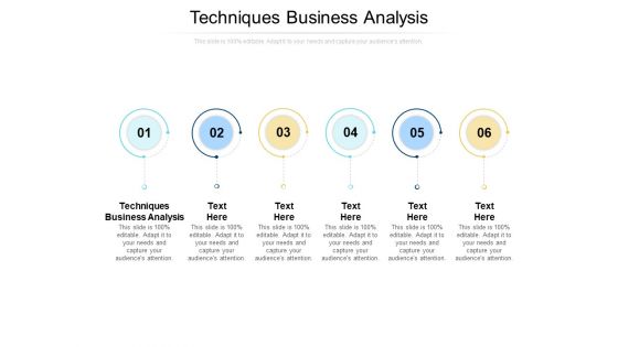 Techniques Business Analysis Ppt PowerPoint Presentation Gallery Summary Cpb