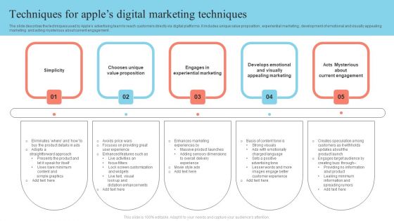 Techniques For Apples Digital Marketing Techniques Professional PDF Techniques For Apples Digital Marketing Techniques Professional PDF