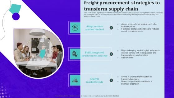 Techniques For Effective Supply Chain Management Freight Procurement Strategies To Transform Supply Chain Information PDF