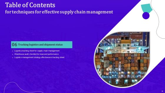 Techniques For Effective Supply Chain Management Ppt PowerPoint Presentation Complete Deck With Slides Slide30