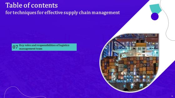 Techniques For Effective Supply Chain Management Ppt PowerPoint Presentation Complete Deck With Slides Slide34