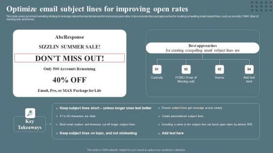Techniques For Enhancing Buyer Acquisition Optimize Email Subject Lines For Improving Open Rates Download PDF