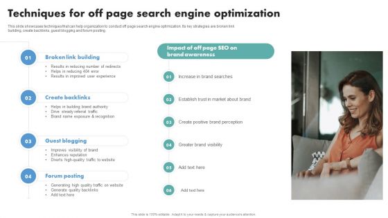 Techniques To Boost Brand Awareness Techniques For Off Page Search Engine Optimization Rules PDF