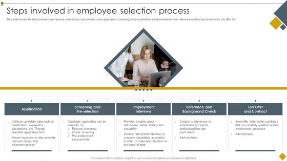 Techniques To Boost Selection Process Steps Involved In Employee Selection Process Graphics PDF