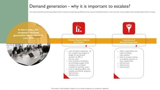 Techniques To Enhance Brand Awareness Demand Generation Why It Is Important To Escalate Pictures PDF