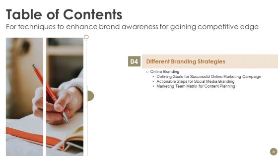 Techniques To Enhance Brand Awareness For Gaining Competitive Edge Ppt PowerPoint Presentation Complete Deck With Slides