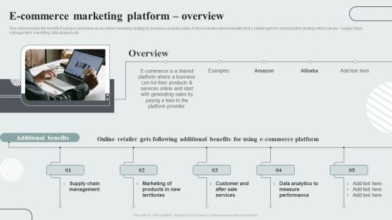 Techniques To Enhance Customer Engagement Via Digital Platforms E Commerce Marketing Platform Overview Diagrams PDF Techniques To Enhance Customer Engagement Via Digital Platforms E Commerce Marketing Platform Overview Diagrams PDF