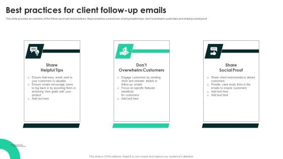 Techniques To Enhance User Onboarding Journey Best Practices For Client Follow Up Emails Rules PDF