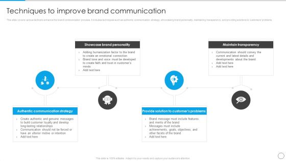 Techniques To Improve Brand Communication Communication Strategy To Enhance Brand Value Download PDF