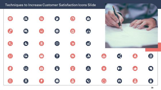 Techniques To Increase Customer Satisfaction Ppt PowerPoint Presentation Complete Deck With Slides