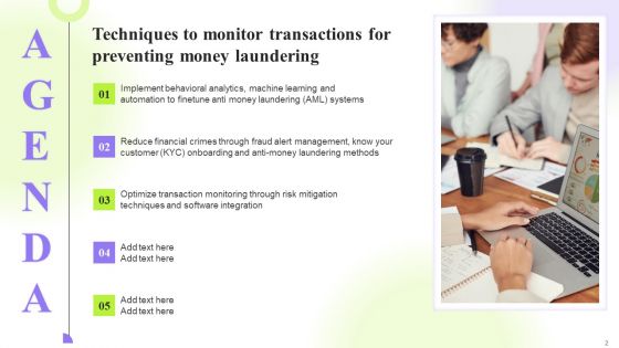 Techniques To Monitor Transactions For Preventing Money Laundering Ppt PowerPoint Presentation Complete Deck With Slides