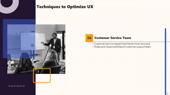 Techniques To Optimize UX Ppt PowerPoint Presentation Complete Deck With Slides