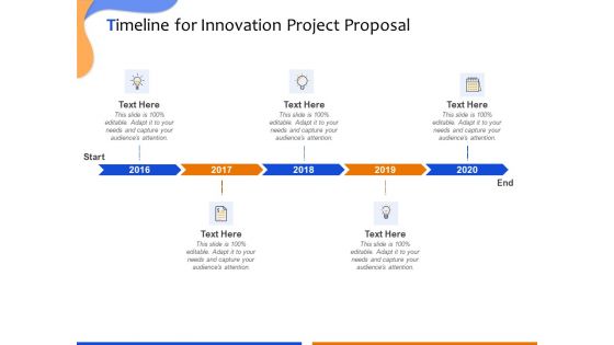 Technological Innovation Project Timeline For Innovation Project Proposal Ppt Outline Show PDF