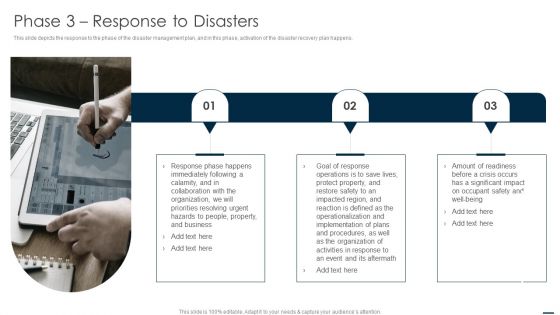 Technology Disaster Recovery Plan Phase 3 Response To Disasters Guidelines PDF