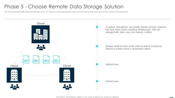 Technology Disaster Recovery Plan Phase 5 Choose Remote Data Storage Solution Professional PDF Technology Disaster Recovery Plan Phase 5 Choose Remote Data Storage Solution Professional PDF