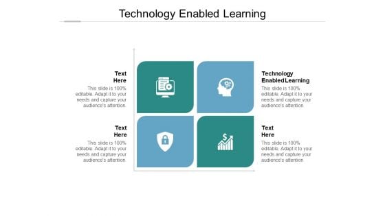 Technology Enabled Learning Ppt PowerPoint Presentation Infographics Guidelines Cpb Pdf