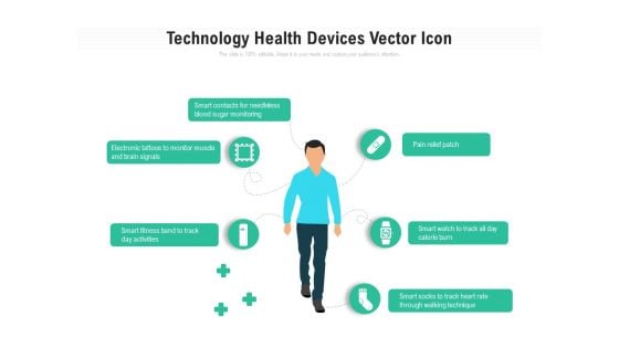 Technology Health Devices Vector Icon Ppt PowerPoint Presentation Gallery Design Templates PDF