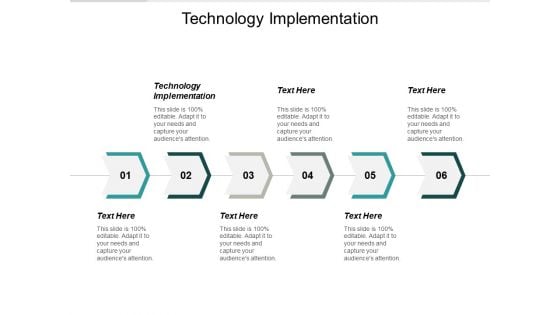 Technology Implementation Ppt PowerPoint Presentation Pictures Example Cpb