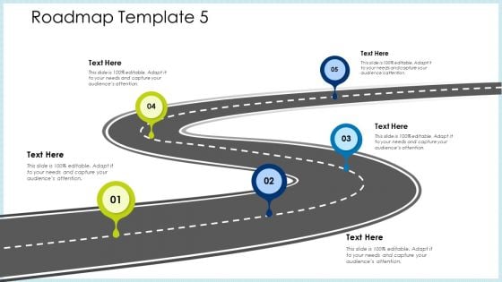 Technology Innovation Human Resource System Roadmap Five Step Process Ppt Ideas Graphics Download PDF