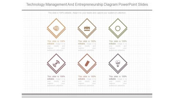 Technology Management And Entrepreneurship Diagram Powerpoint Slides