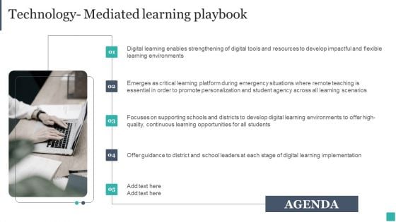 Technology Mediated Learning Playbooktechnology Mediated Learning Playbook Slides PDF